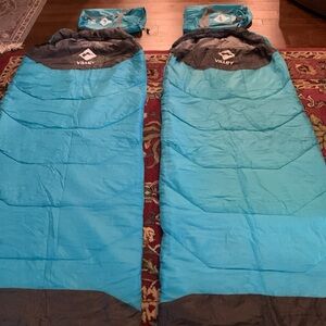 VILLEY Camping Sleeping Bag for All Lightweight (blue)